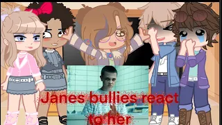 Eleven/janes bullies react to her || stranger things || react || none of the tik tok clips are mine|