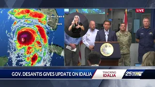 Gov. DeSantis gives update on Idalia in Tallahassee