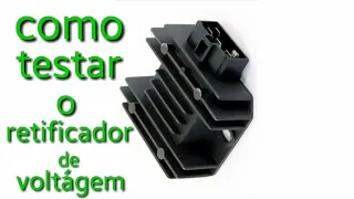 Como testar o retificador regulador de voltágem da moto (fazer 250)