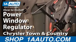 How to Replace Window Regulator 04-07 Chrysler Town & Country