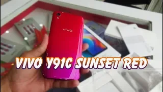 Unboxing Vivo Y91C Sunset Red color
