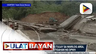 DPWH, iniimbestigahan ang pagbagsak ng ginagawang tulay sa Marilog area, Davao City