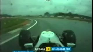 F1 2000 Onboard Coulthard in Silverstone FP4 (Warm Up)