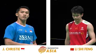 Final MS Jonatan CHRISTIE [INA] vs LI Shi Feng [CHN] Badminton Asia Individual Championships 2024