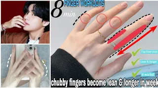 Top Exercises For Fingers | How to Shrink Fingers | Chubby Fingers Become Lean & Longer in Week