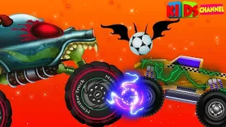 Haunted House Monster Trucks | Kindergarten Nursery Rhymes For Children | Songs By Kids Channel