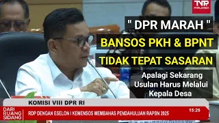 RAPAT KEMENSOS TERBARU ! DPR MARAH BANSOS PKH & BPNT TIDAK TEPAT SASARAN | Info PKH BPNT Hari ini