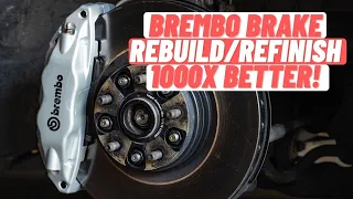 Brembo Brake Rebuild/Restoration Subaru STI, Incredible Change!