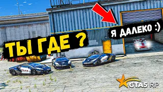 СПРЯТАЛСЯ ЗА 60 СЕКУНД ОТ ПОЛИЦИИ, ПОЛИЦЕЙСКИЕ ПОГОНИ В GTA 5 RP BURTON !