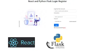 React and Python Flask Login Register