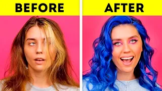 AMAZING HAIR AND MAKEUP HACKS AND TRANSFORMATIONS