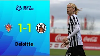 KA 1 - 1 KR | Allt jafnt á Akureyri | Mörk leiksins í boði Deloitte