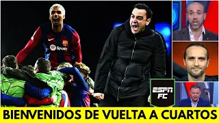 BARCELONA VUELVE A CUARTOS de CHAMPIONS LEAGUE por primera vez desde que MESSI se fue | ESPN FC