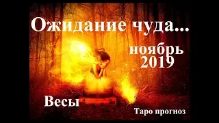 ВЕСЫ. НОЯБРЬ  2019.  Ожидание чуда… Прогноз Tarot.