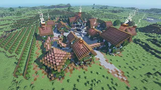 Minecraft Timelapse | Italian Village & Vineyard