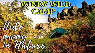 WINDY WILD CAMP - ASMR - The Cleveland Way - Fenix HP25R Head Torch - Camping Backpacking UK