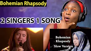 2 SINGERS 1 SONG: Putri Ariani  VS ANGELINA JORDAN  - Bohemian Rhapsody(Queens)