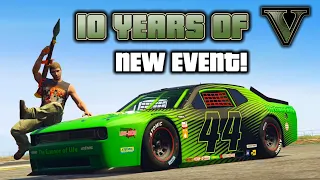 GTA Online: 10 YEAR ANNIVERSARY EVENT! NEW Car, QUAD Money, Clothing, Weapon Skins, and More!