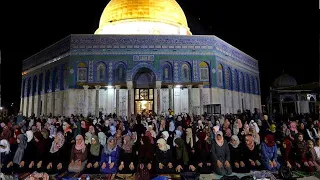 Al AQSA Mosque Taraweeh Prayer ||صلاة التراویح فی المسجد الاقصی المبارک