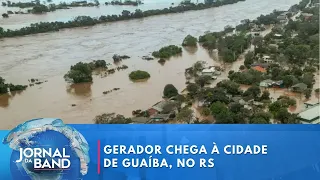 Gerador chega na cidade de Guaíba