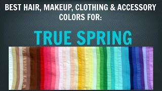 Spring Color Palette: Best Hair, Makeup, Outfit Colors - Warm Skin Tone / Undertone - Color Analysis
