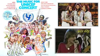 BEE GEES & ANDY GIBB: MUSIC FOR UNICEF 1979 #juancaravelo #rockandart #beegees #andygibb