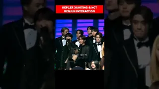 kep1er Xiaoting and nct dream Renjun cute interaction at kbs gayo daejun #xiaoting #renjun #kpop