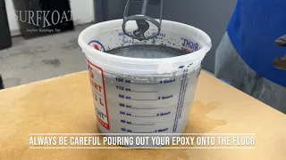 Epoxy Tips: Never Tip your Bucket Over