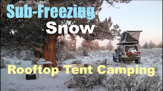 Winter Camping - Camping in Snow and Sub Freezing!!!