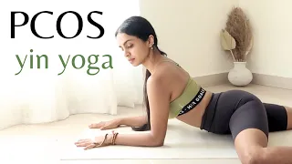 Relaxing Yoga For PCOS, Hormonal Imbalances & Irregular Periods | Part - 6 | Yin PCOS Yoga
