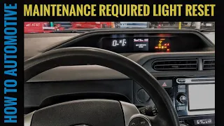 Resetting The Maintenance Required Light On A Toyota Prius C