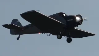 4Kᵁᴴᴰ The World's only flying Junkers F 13 Arrival @ Hahnweide Airshow 2019