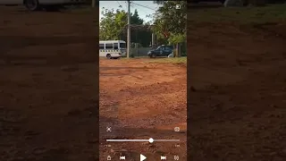 Listen to the reaction of this lady when she sees the police coming in her area.