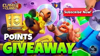 🔴 Clash of clans Live - GOLDPASS Giveaway | Earn Points | Road To 5K Subs (Clash Of Clans)