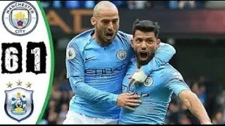 Manchester City vs Huddersfield 6 -1 Premier League 19/08/2018