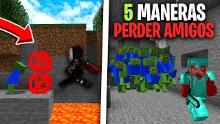 5 MANERAS de PERDER a tu AMIGO en MINECRAFT (MODS)