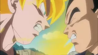 Goku and Vegeta food fight! (HQ)