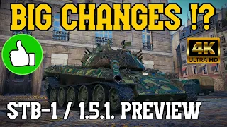 BIG CHANGES // 4k World of Tanks - STB-1 / 1.5.1 Test Preview