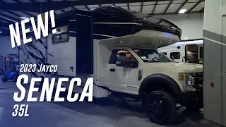 2023 Jayco Seneca 35L | Desert Storm Exterior | King Bed Slide | RV Dealer in Grand Rapids, MI