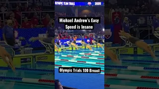 Michael Andrew Smoothest 27.05 50m Breast Ever? (11.22 to 25m in 4 Strokes) Olympic Trials