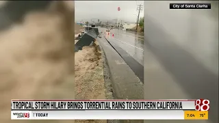 Tropical Storm Hilary brings torrential rains to southern California