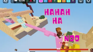 🔥I pretend to be a noob then DESTROYED EVERONE!🔥| roblox bedwars