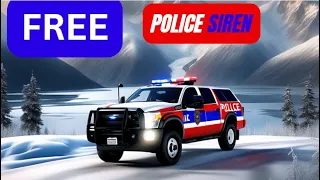 "Captivating Police Siren: A Sonic Journey of Law Enforcement" - PUBLIC DOMAIN - 4 MINUTES FREE