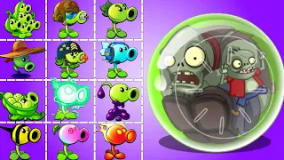 PvZ2 Every Peashooter & Other Plants Level 1 vs 3 Gargantuar Hamster Ball - Who Will Win ?