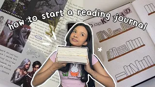 how to start a reading journal 📖♡ tracking books read, monthly tbr, aesthetic book-ish spreads