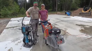 RENTING The PERFECT Tools For A Crappy Job - Cutting The Concrete Slab For Plumbing