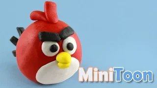 Angry birds : Red, Bomb clay tutorial