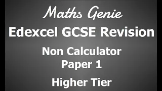 Edexcel Higher Paper 1 Non Calculator Revision Paper