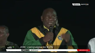 Elections 2024 | ANC president addressing party supporters in Pietermaritzburg