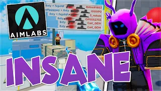 I AIM TRAINED then played Roblox Arsenal! OP?